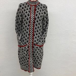 CHICO’S Mystic Checkered Mix Plaid Sweater Coat Women’s